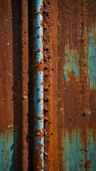 Close-up of a rusty metal object.