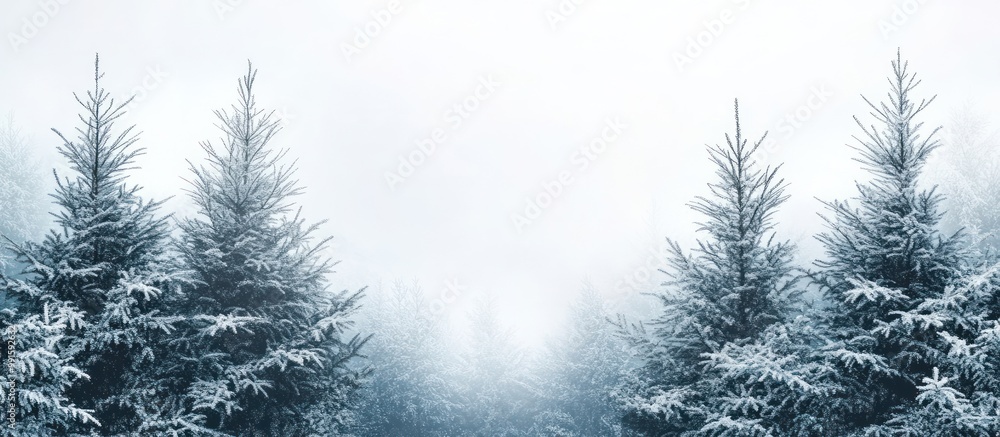 Wall mural Snow-covered forest