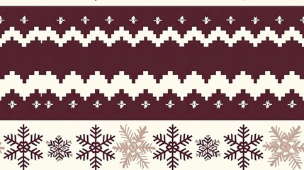 Simple Scandinavian fair isle pattern