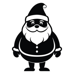 santa silhouette vector design white background 2.eps