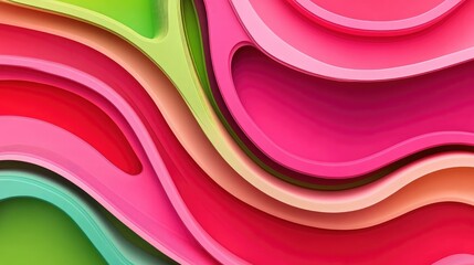 Fototapeta premium Abstract Wavy Colorful Background