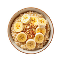 Oatmeal with banana and nuts