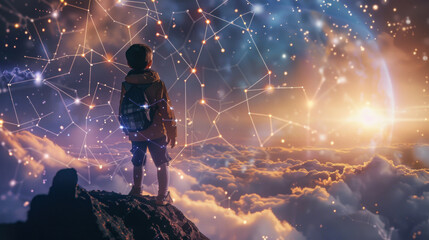 A healthcare system where each child's treatment plan is written in the stars, with constellations aligning to show the best path to health and wellness