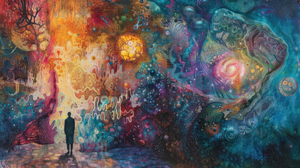 A magical tapestry that changes color based on the patient's health, used by doctors to diagnose and create treatment plans