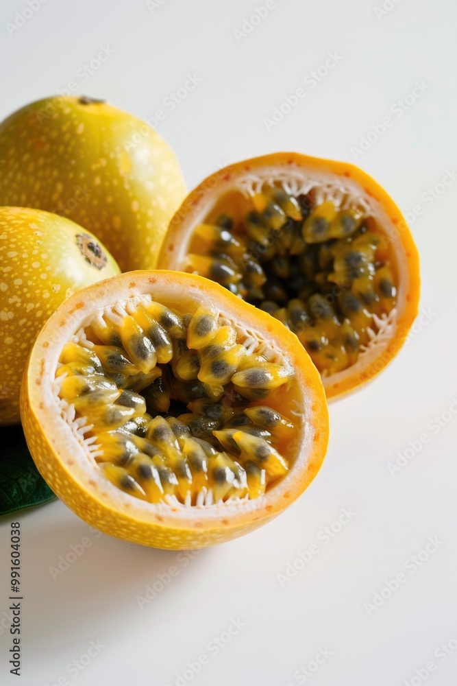Aufkleber fresh fruit displayed on a table for sale or consumption