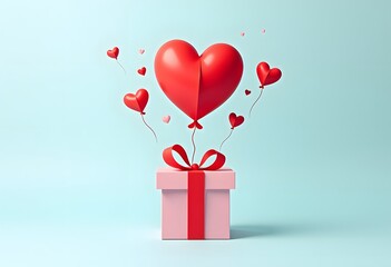 Valentine's day vector template background. Happy valentine's day text in empty circle space for messages with romantic gifts and balloons elements for valentine's day greeting card design.
