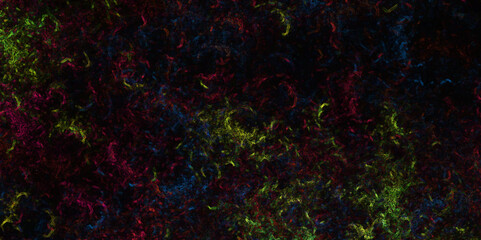 Aquamarine and pink Abstract Glowing fractal digital art design vector design. Star field background Aquamarine and yellow dark red pink, blue and purple nebula universe. Fantastic outer view space