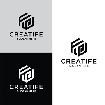 FD logo design Vector iimage 