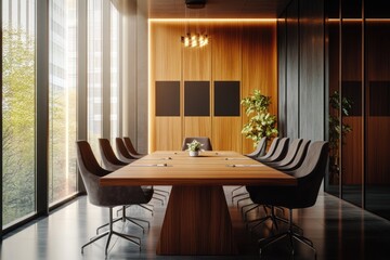 Modern Corporate Meeting Room with Executive Style Design