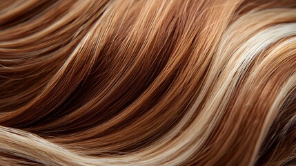 Fototapeta premium Brown and Blonde Hair Texture.