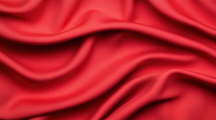 Abstract Red Fabric Drape Texture Background