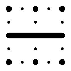 Border Center Horizontal Icon