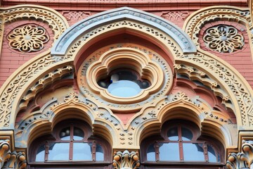 Obraz premium Synagogue Facade Architectural Detail