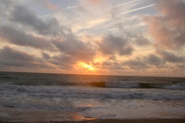 Fototapeta premium Sunrise on Rehoboth Beach 