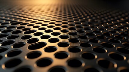 Abstract Metallic Grid Pattern.