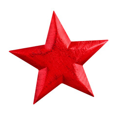 Roter Stern aus Holz und Hintergrund transparent  PNG cut out  Weihnachtsstern