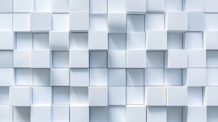 High-Tech Futuristic Abstract Background with Geometric 3D Cube Structure