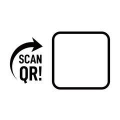 Scan me qr code on transparent background, Scan me labels sticker png