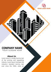 Fototapeta premium CONOSTUCTION COVER DESIGN, REPORT BOOK DESIGN