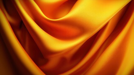 Obraz premium Abstract Yellow Satin Fabric Background