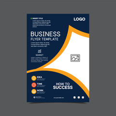 deep color business flyer template