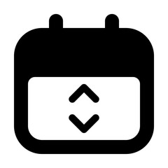 Calendar Scroll Vertical Icon