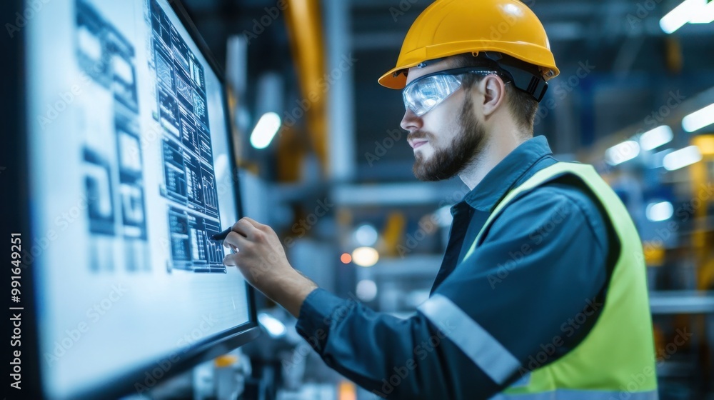 Poster inspector using digital tools for quality check