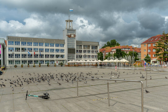 Main square in Koszlin