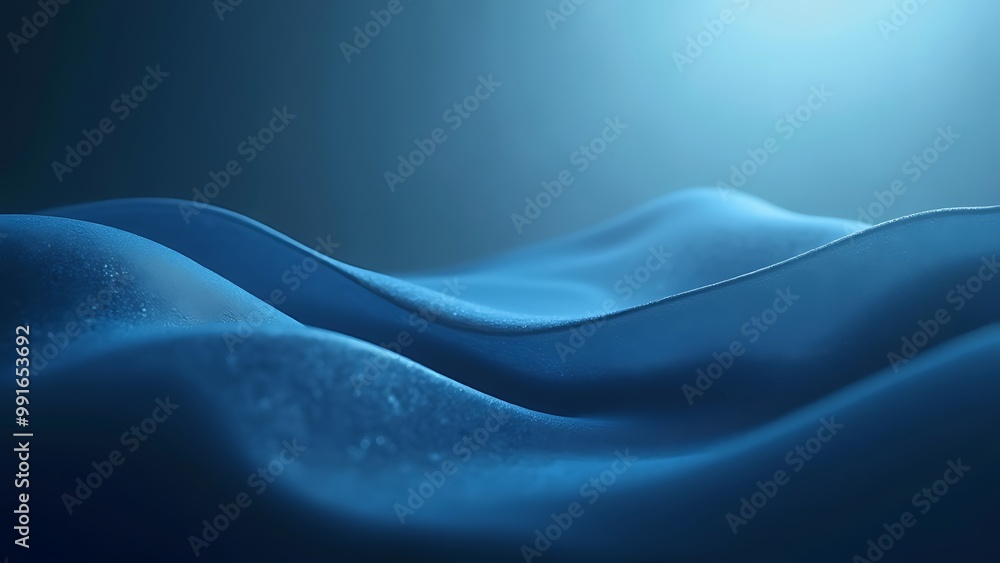 Poster a deep blue abstract background featuring subtle light gradients that create a sense of depth and tr