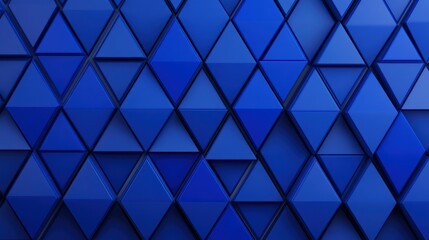 Abstract Blue Triangle Pattern Background