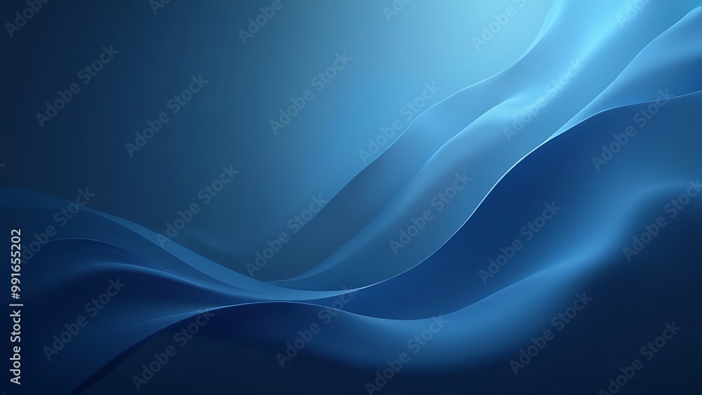 Poster a deep blue abstract background featuring subtle light gradients that create a sense of depth and tr