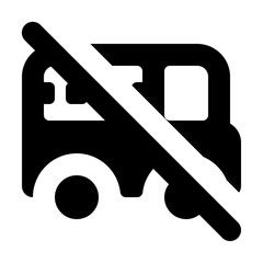 No Bus Allowed Icon