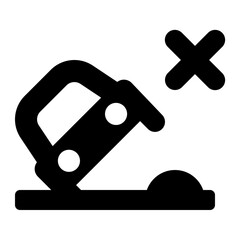 Car Bump Broken Icon