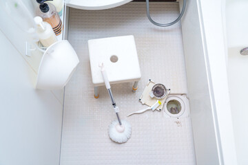 お風呂の排水溝の汚れ