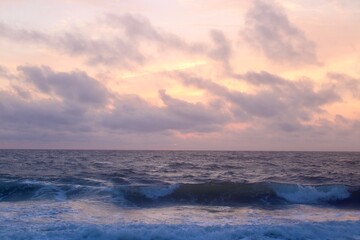 Sunrise over the beach 