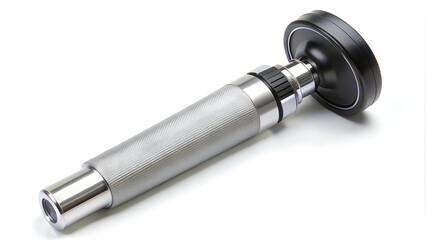 Precision-crafted stainless steel stethoscope designed for medical diagnostics, displayed against a clean, white backdrop