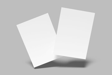 a4 flyer blank mockup