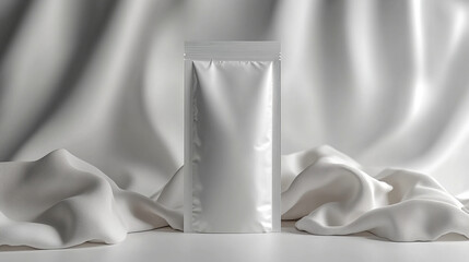 White Bag on Plain Background