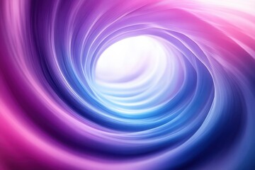 Fototapeta premium A spiral of blue and purple fabric with a white center