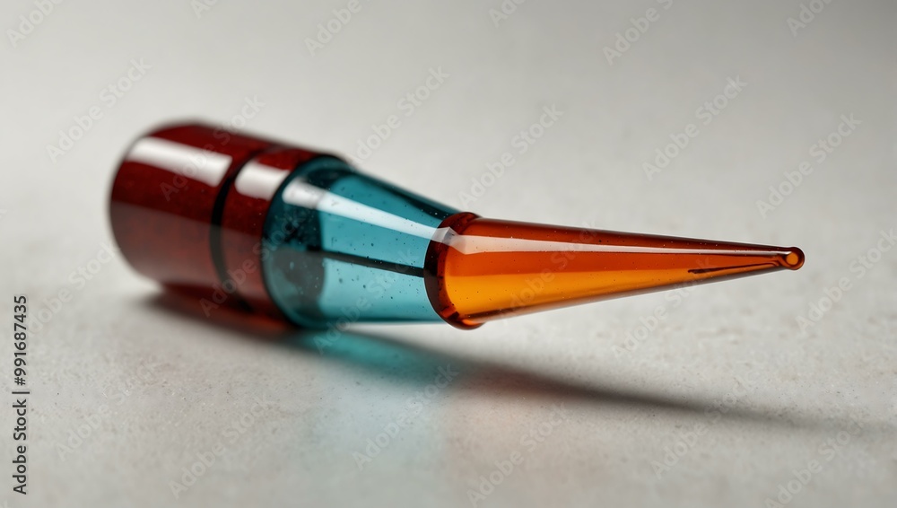 Poster glass pointer marker isolated on white.