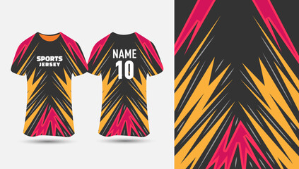 Sports jersey design Background for sublimation.Customizable Jersey template vector Illustration.