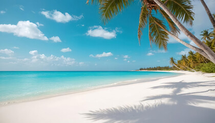 Tropical island, travel background 