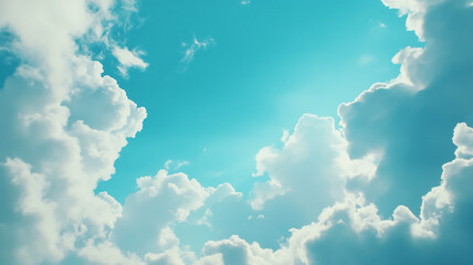 blue sky background with clouds