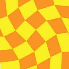 Checkered pattern background. yellow and orange. Geometric ethnic pattern seamless