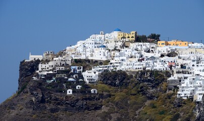 Obraz premium Oia vista desde Fira, isla de Santorini, Grecia