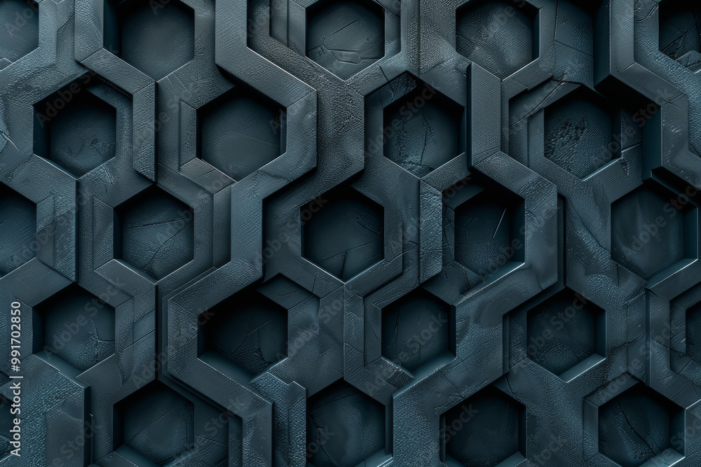 Aufkleber the image is a close up of a black and grey wall with a pattern of hexagons