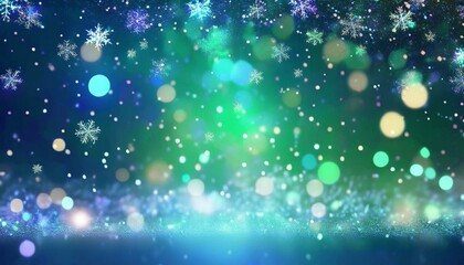 3d artistic representation of holiday bokeh effects accompanied by persistent snowfall animation background
