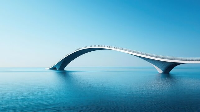 Bascule bridge with a futuristic design, lifting effortlessly for passing boats, bascule bridge, dynamic structure