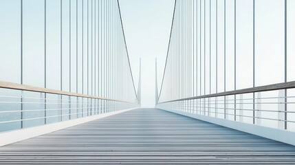 Obraz premium Adaptive bridge design with adjustable tension cables for load balancing, adaptive tension, structural innovation