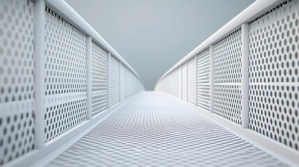 Obraz premium Movable bridge with a rotating section, designed for both road and rail use, movable bridge, multi-modal innovation